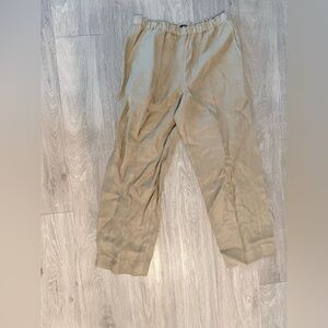 J. Crew Men's Tan Linen-Blend Pants